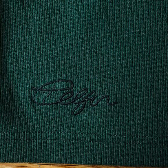 Telfar Cropped Asymmetric Tank in Forest Green‎ Size S Unisex Black Designer - Picture 4 of 7